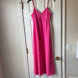 Vibrant Pink Maxi Dress
